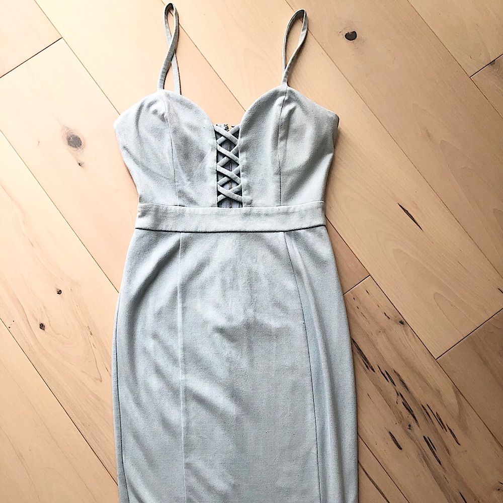 Powder blue party dress